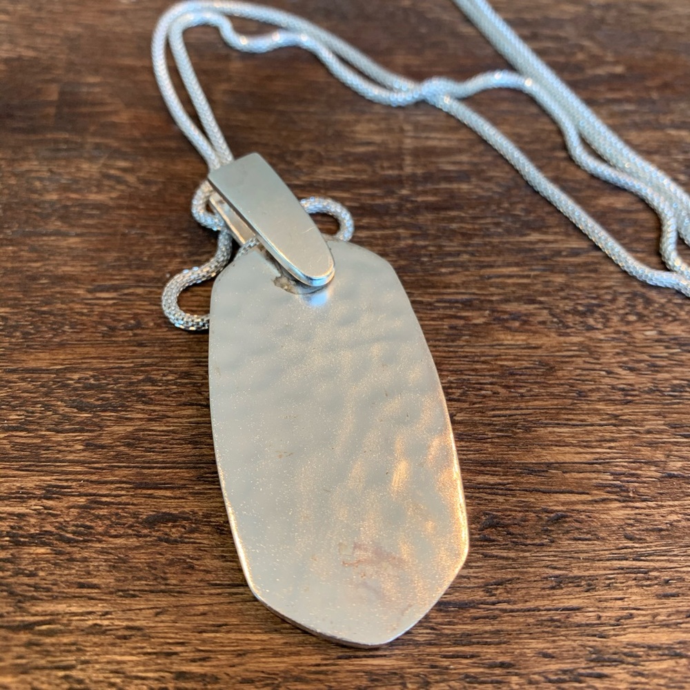 Kendra Scott Adjustable Silver Necklce